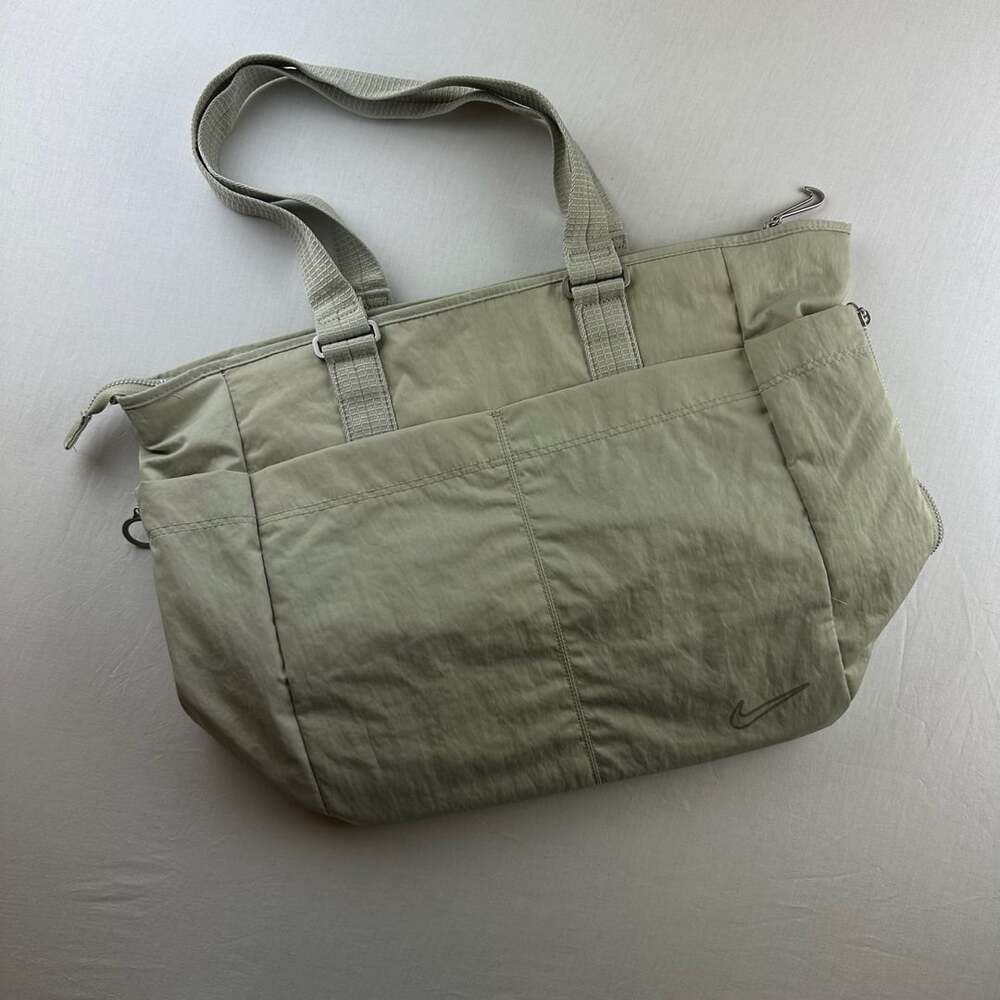 Nike One Luxe Tote Olive Green Nylon Gym Bag Handbag